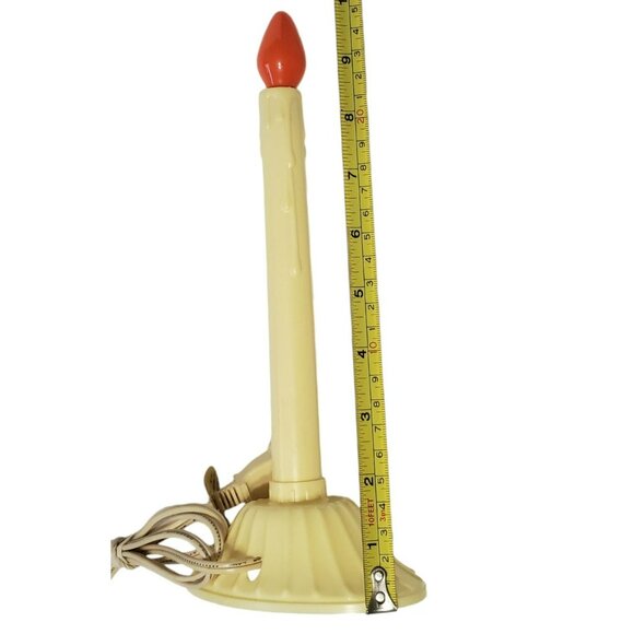 2 VTG NOMA Electric Candle Stick Wax Drips Window Decor Christmas Holiday Lights - Picture 7 of 7